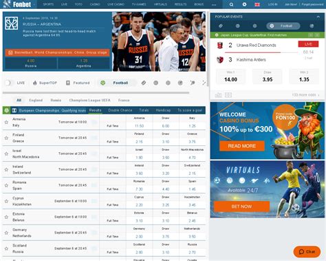 FONBET • Bookmaker Online sports betting — .